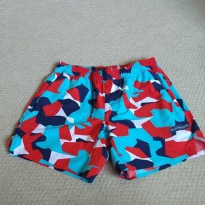 Legends Red,Blue,And White Men Swim Trunks